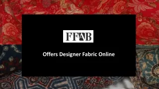 Buy Designer Fabric Online