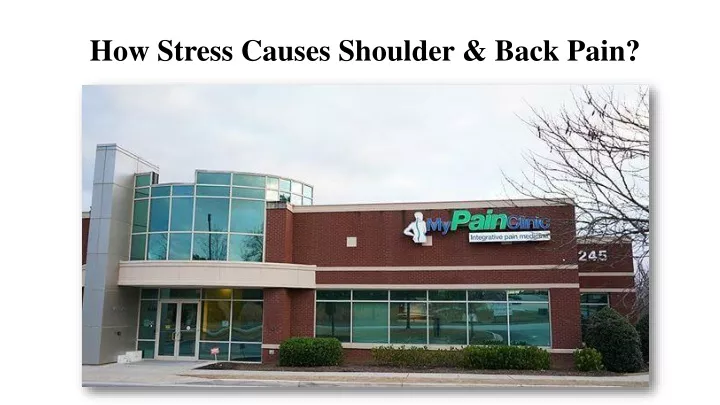 how stress causes shoulder back pain