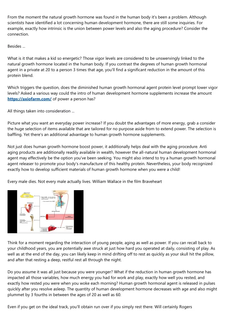 from the moment the natural growth hormone