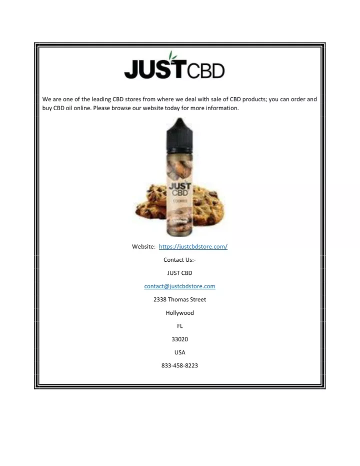 we are one of the leading cbd stores from where