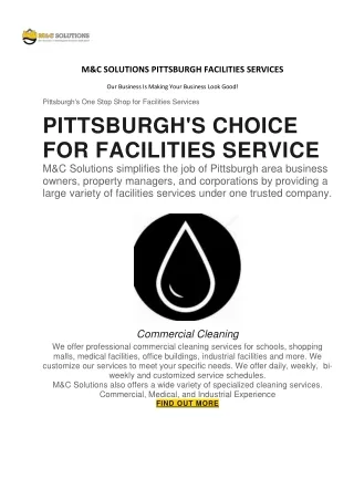 m c solutions pittsburgh facilities services