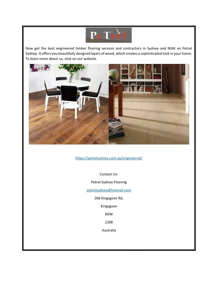 now get the best engineered timber flooring