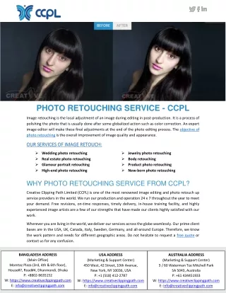 photo retouching service ccpl