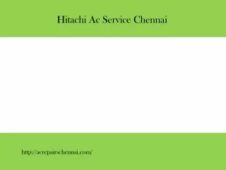hitachi ac service chennai