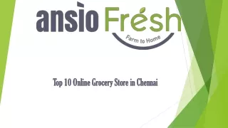 Buy Groceries online in Chennai
