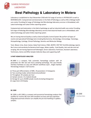 Best Pathology & Laboratory in Motera