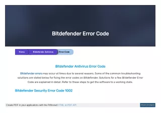 bitdefender error code
