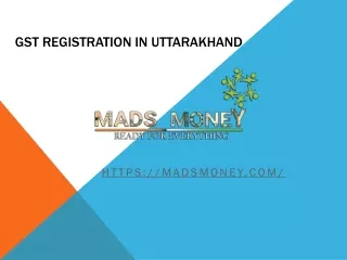 GST Registration in Uttarakhand