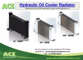 hydraulic oil cooler radiator extend the life