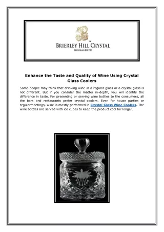 enhance the taste and quality of wine using
