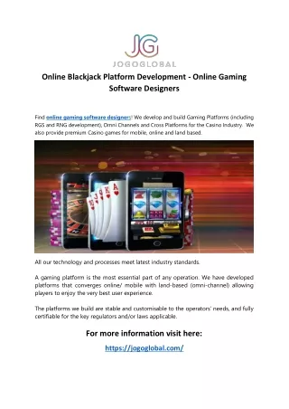 online blackjack platform development online