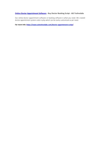 online doctor appointment software buy doctor