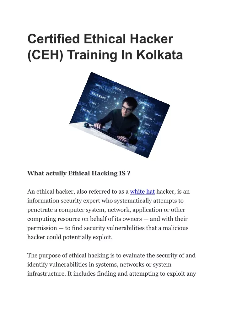 certified ethical hacker ceh training in kolkata