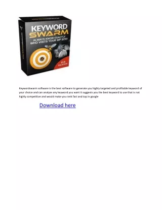 Keywordswarm software download free