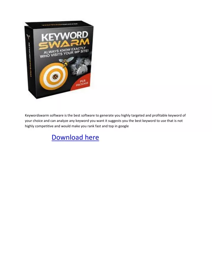 keywordswarm software is the best software