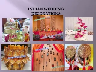 INDIAN WEDDING DECORATIONS