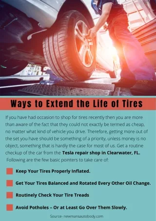 Ways to Extend the Life of Tires