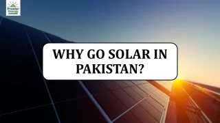 why go solar in pakistan