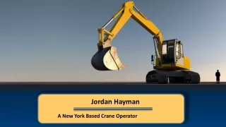 Jordan Hayman - A New York Based Crane Operator