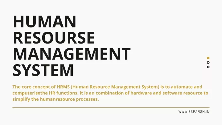 human resourse management system