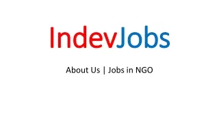 About Us | Jobs in NGO