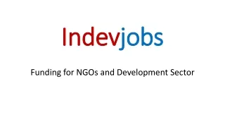 Funding for NGOs and Development Sector