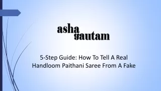 5 step guide how to tell a real handloom paithani