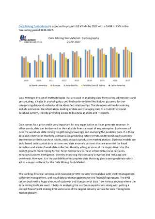 data mining tools market is expected to propel