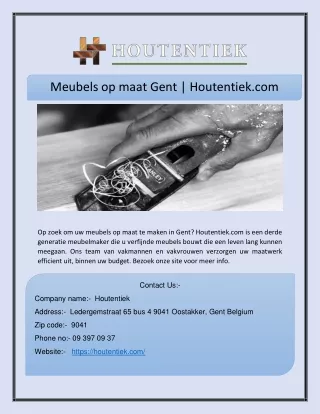 Meubels op maat Gent | Houtentiek.com