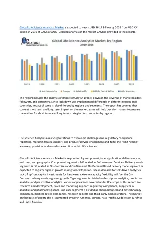 global life science analytics market is expected
