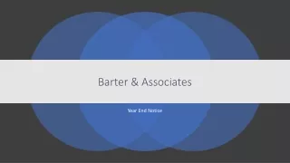 Review Engagement Services : Barter Associates