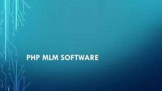 PHP  mlm software