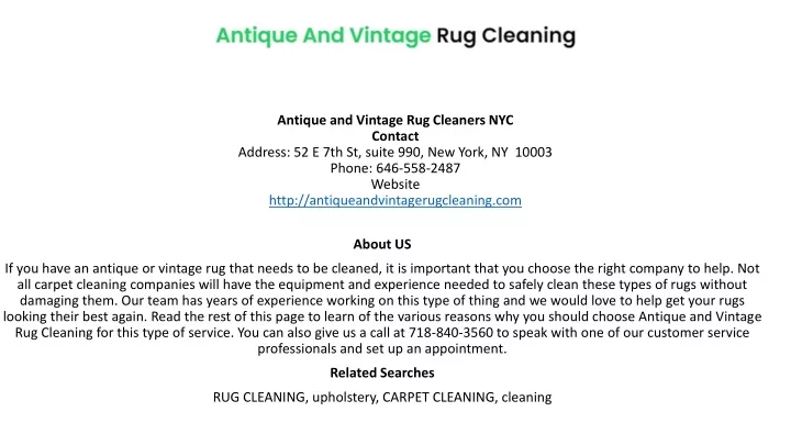 antique and vintage rug cleaners nyc contact