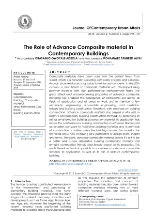 journal of contemporary urban affairs