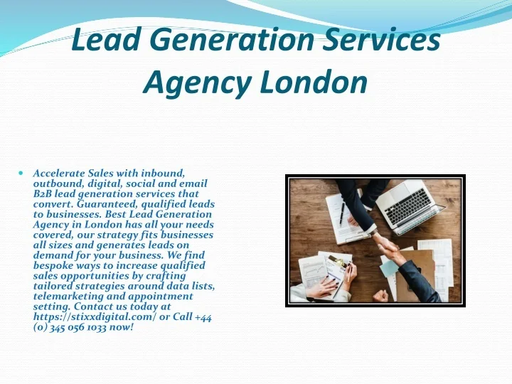 PPT - Lead Generation Services Agency London PowerPoint Presentation ...