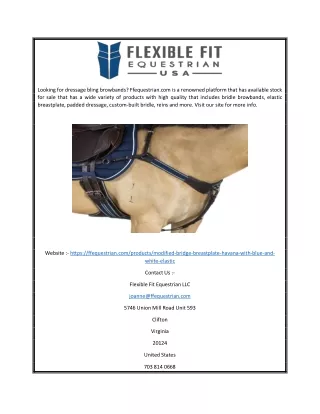 Elastic Breastplates for Horses | Ffequestrian.com