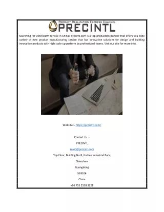 Manufacturing Service | Precintl.com