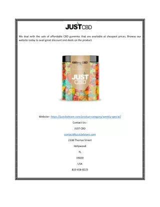 we deal with the sale of affordable cbd gummies