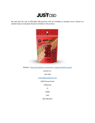 we deal with the sale of affordable cbd gummies
