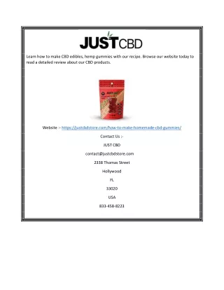 learn how to make cbd edibles hemp gummies with