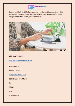 get the best bulk sms marketing service from