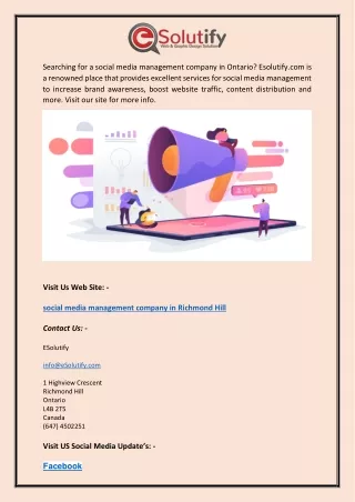 searching for a social media management company