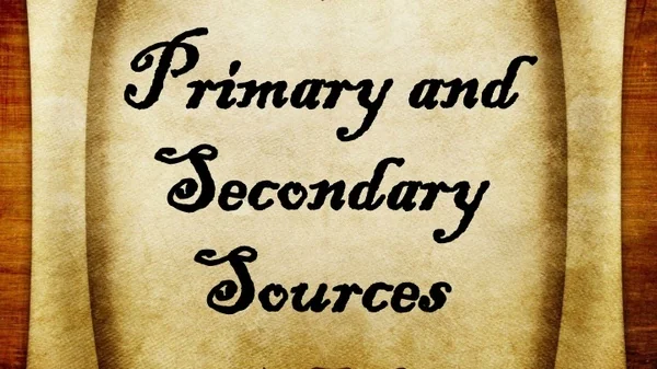 primary and secondary sources