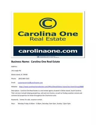 Carolina One Real Estate