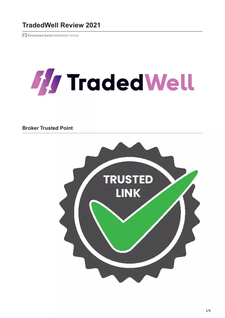 tradedwell review 2021