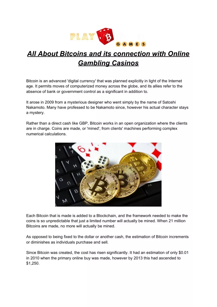 all about bitcoins and its connection with online