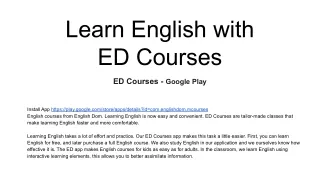 ED Courses - Google Play