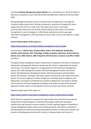 the global railway management system market size