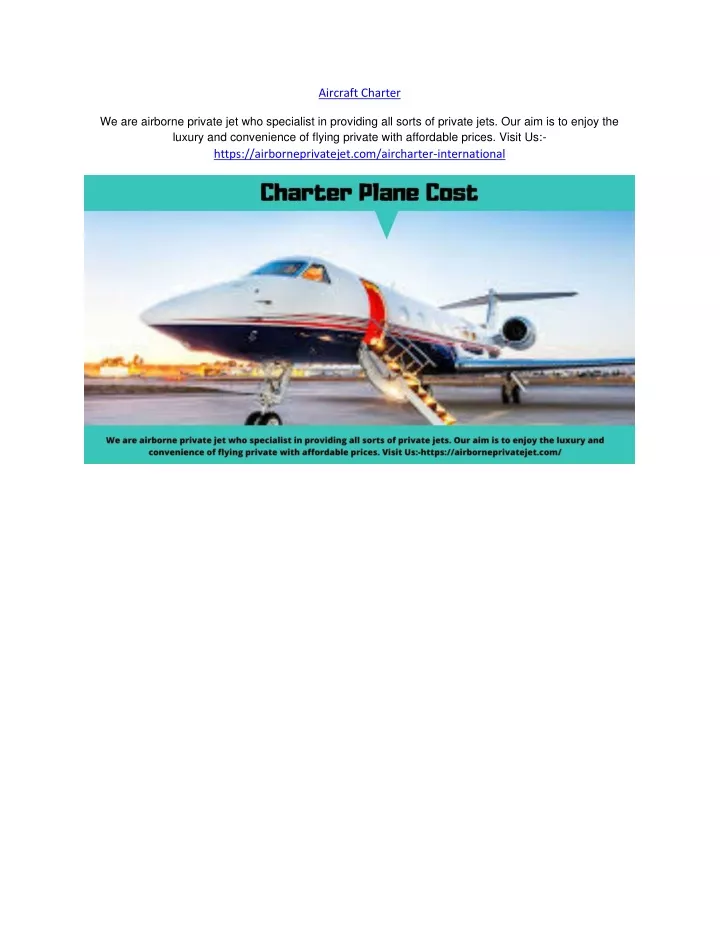 aircraft charter