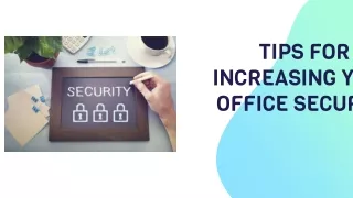 Tips to increase your office security